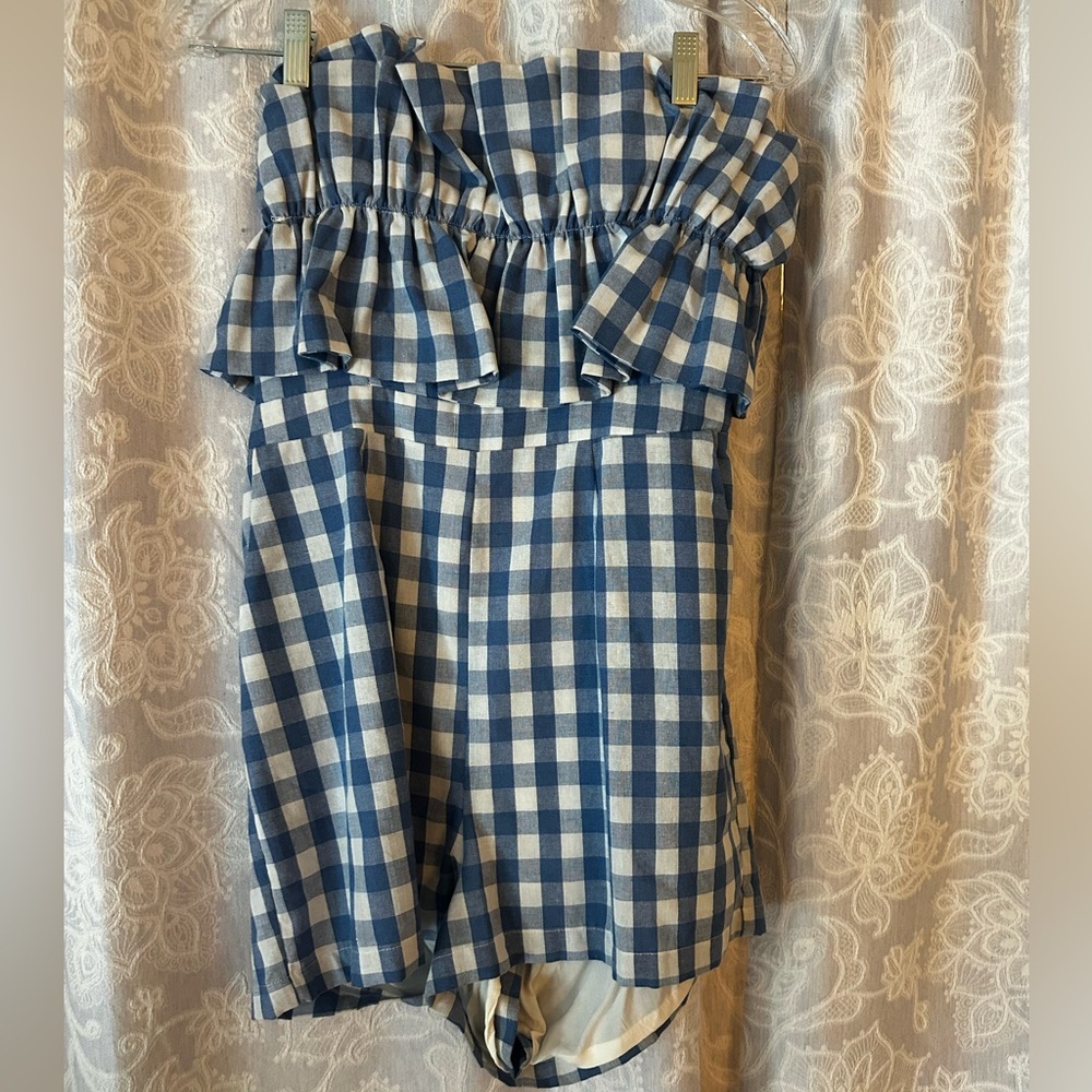 Gingham Romper - image 3